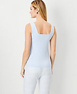 Petite Refined Knit Square Neck Tank Top carousel Product Image 2