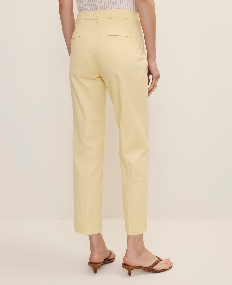 The Tall Cotton Crop Pant - Yellow Buttercream