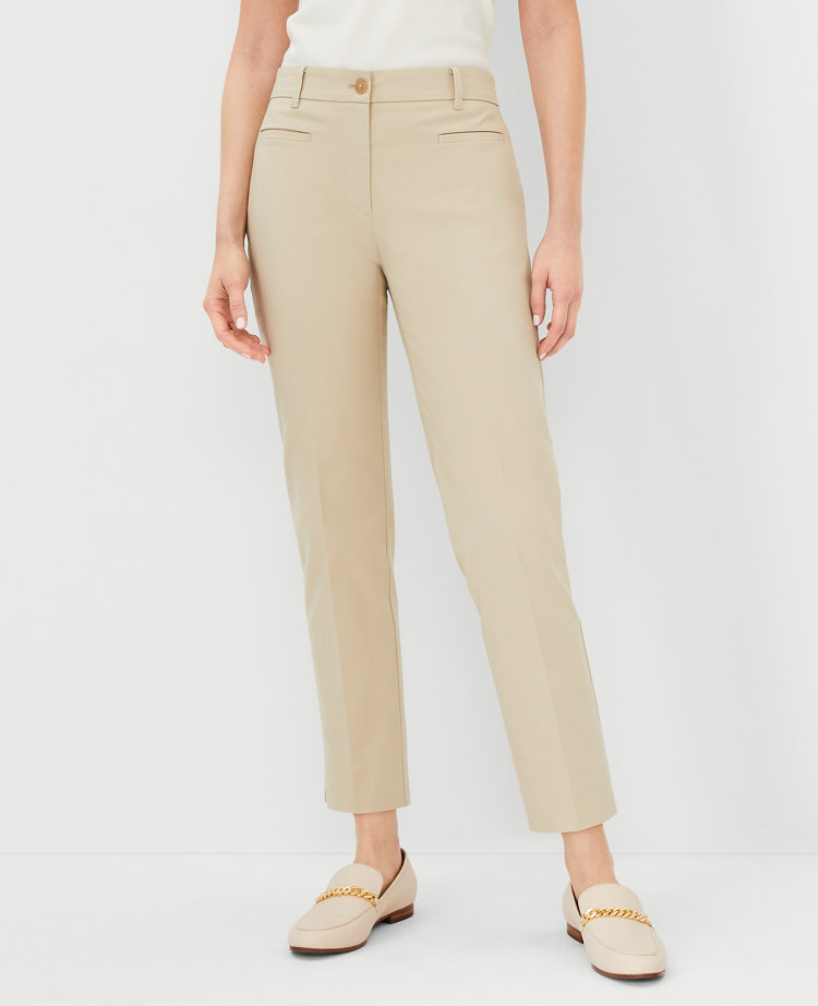 Cotton Plaid Pants Ann Taylor