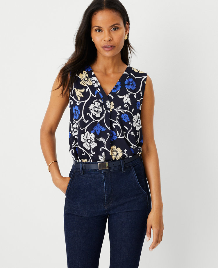 Floral deals sleeveless top