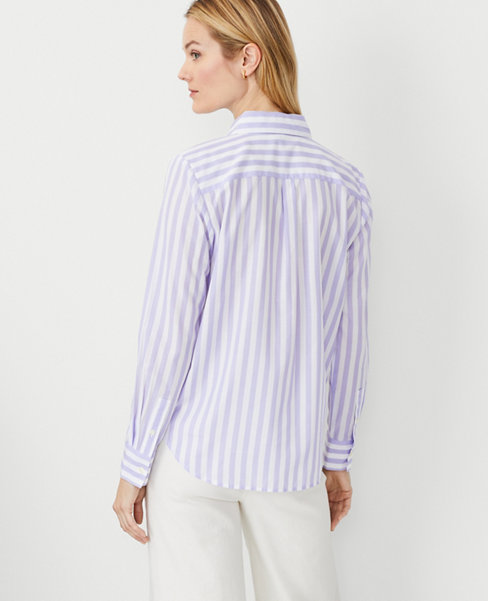 Petite Stripe Relaxed Perfect Shirt