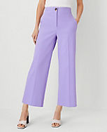 The Petite High Rise Kate Wide Leg Crop Pant in Texture carousel Product Image 1