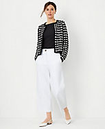 The Petite High Rise Kate Wide Leg Crop Pant in Texture carousel Product Image 1