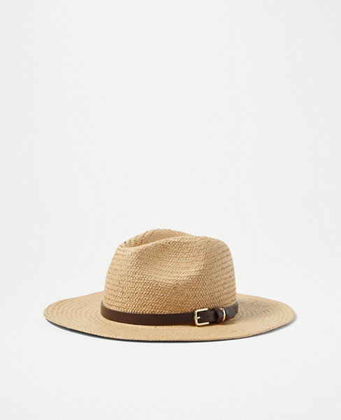 Ann Taylor Belted Straw Hat