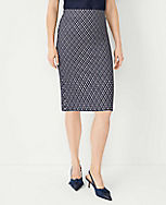 Petite Checked Pull On Pencil Skirt carousel Product Image 2