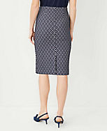 Petite Checked Pull On Pencil Skirt carousel Product Image 3