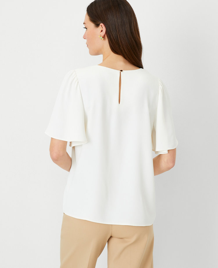 Petite Short Sleeve Blouse