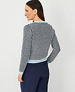 Geo Stitch Sweater Jacket carousel Product Image 2