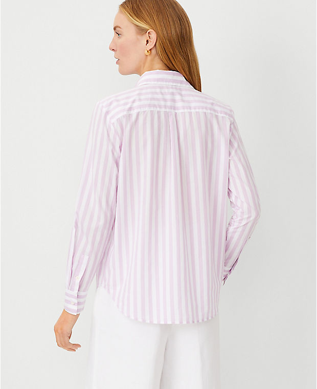 Striped Cotton Relaxed Perfect Shirt