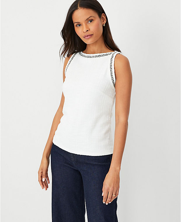 Banded Trim Tank Top
