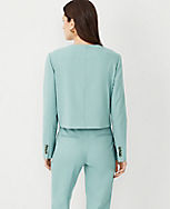 The Petite Crew Neck Jacket in Texture carousel Product Image 2