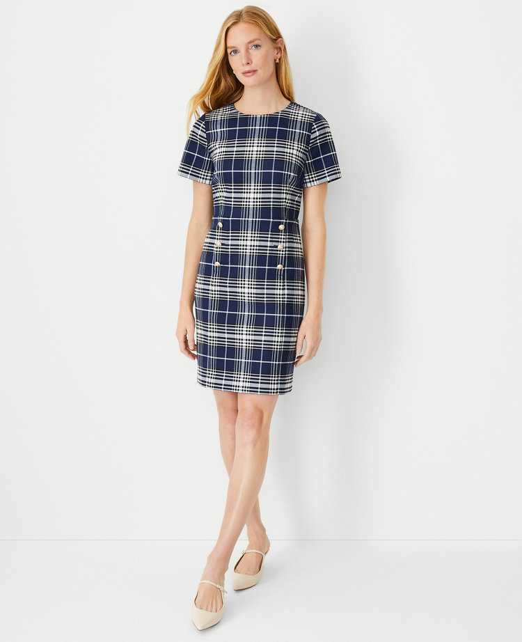 Checkered work clearance dress