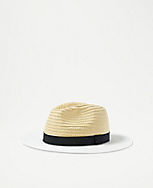 Two Tone Ribbon Straw Hat carousel Product Image 1