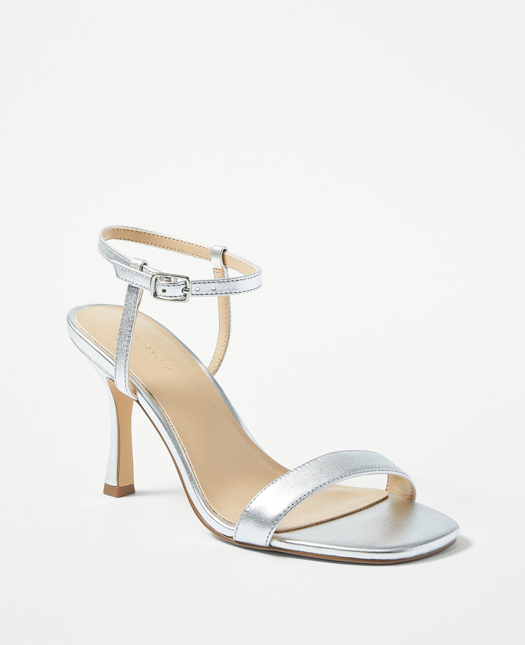 Studio Collection Metallic Skinny Strap Sandals