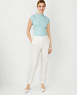 The Petite High Rise Eva Ankle Pant in Stretch Cotton carousel Product Image 1