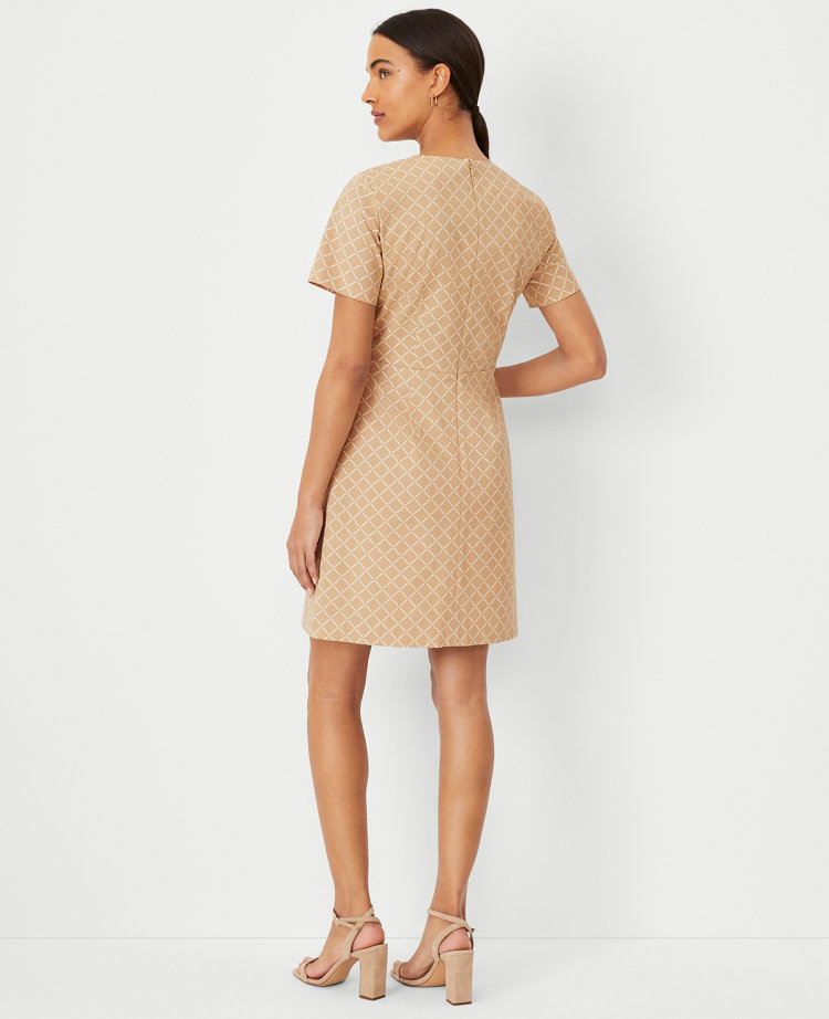 Petite Floral Tile Sleeveless Wrap Dress