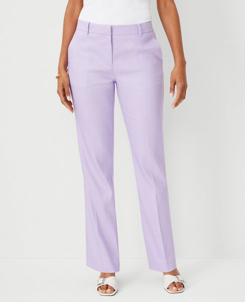 The Mid Rise Sophia Straight Pant in Linen Twill - Curvy Fit carousel Product Image 1