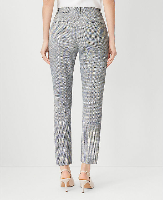 The Petite Mid Rise Eva Ankle Pant in Texture - Curvy Fit