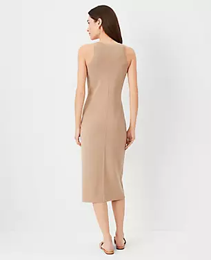 Petite AT Weekend Ribbed Racerback Dress carousel Product Image 3