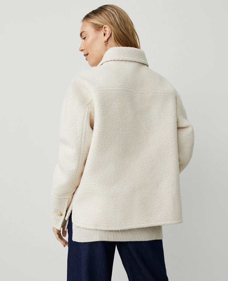 Weekend Collection Collared Button Front Relaxed Jacket