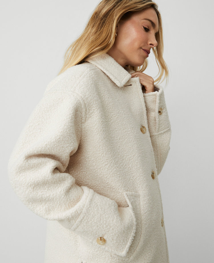 Weekend Collection Collared Button Front Relaxed Jacket