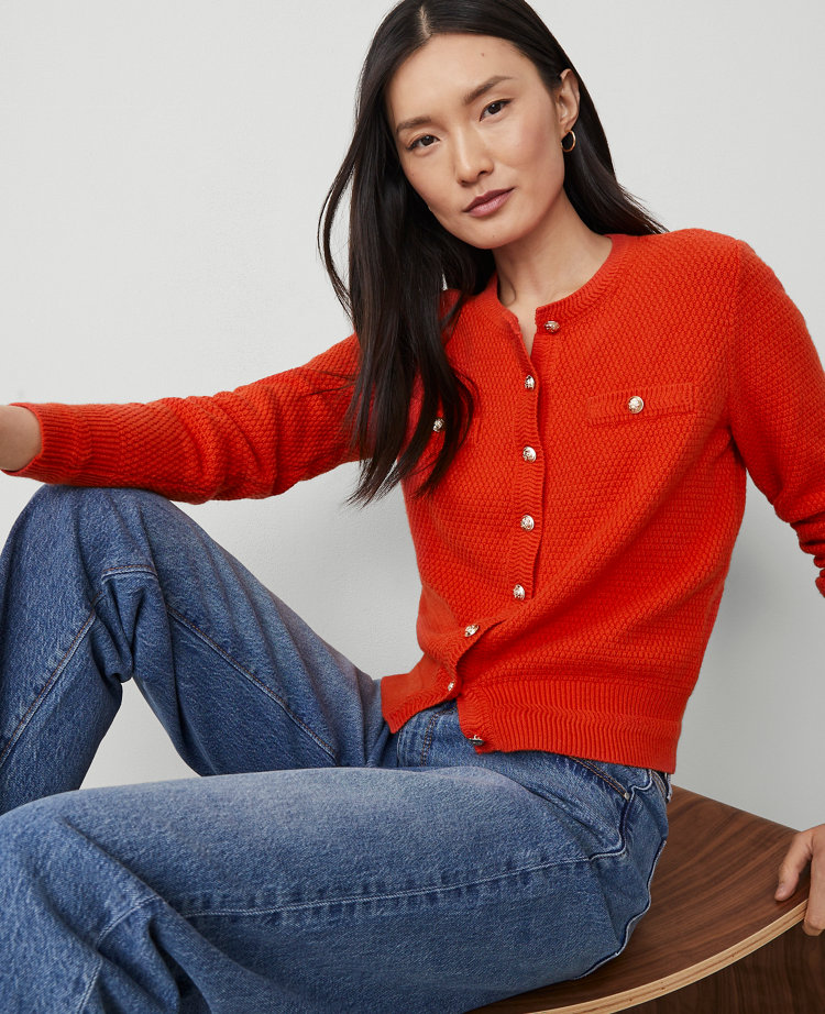 Ann taylor red sweater best sale