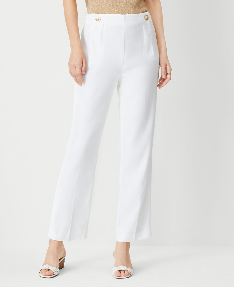 The Pencil Sailor Pant in Linen Twill  - Curvy Fit