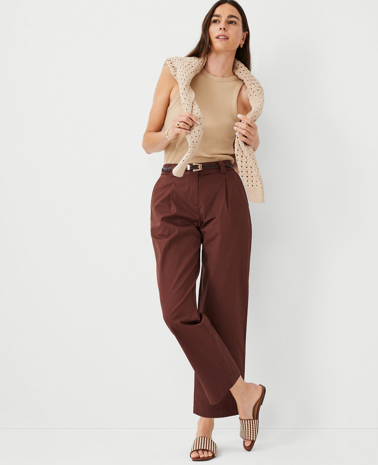 Petite Weekend Relaxed Roll Cuff Straight Pant carousel Product Image 2