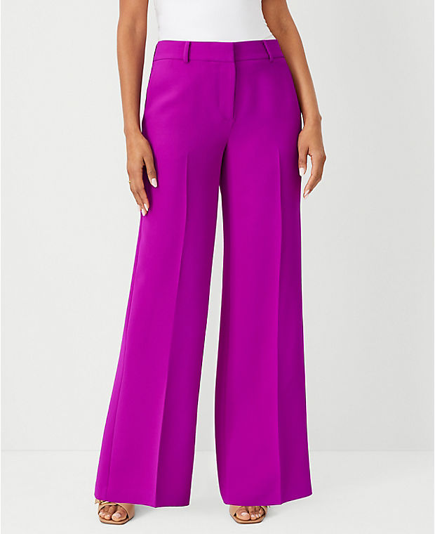 The Petite Wide Leg Pant in Crepe - Curvy Fit
