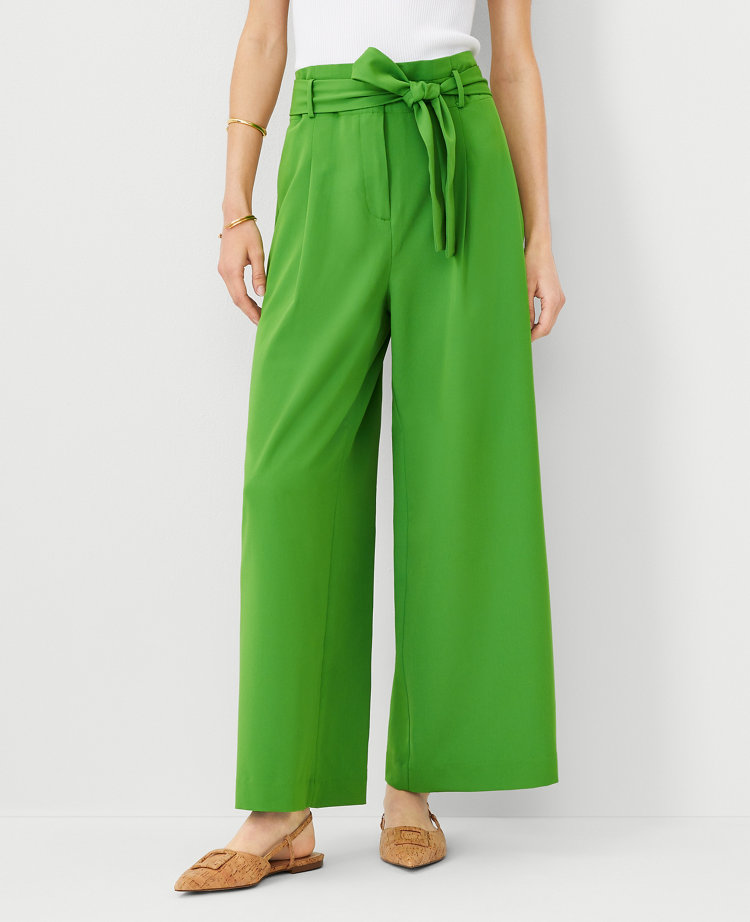 The Tall Tie Waist Wide Ankle Pant