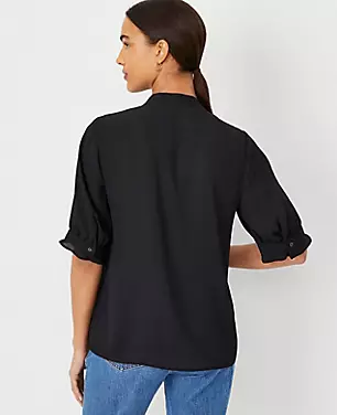 Pleat Neck Popover carousel Product Image 2