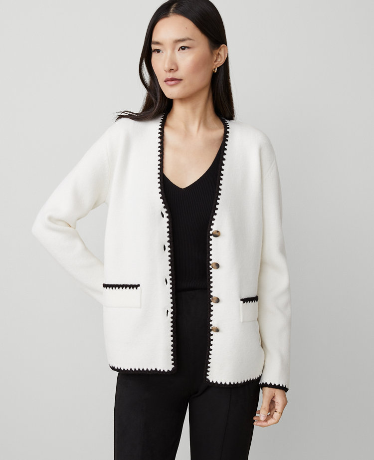 Blanket Stitch Cardigan
