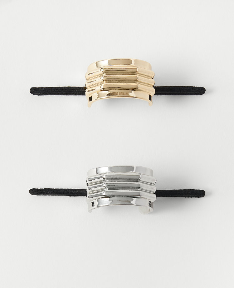 Metal Rectangle Rigid Hair Tie Set