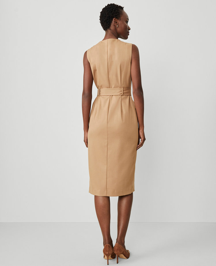 The Wrap Sheath Dress in Seasonless Stretch