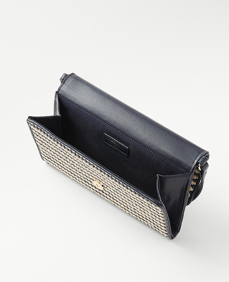 AT Weekend Woven Leather Crossbody Bag