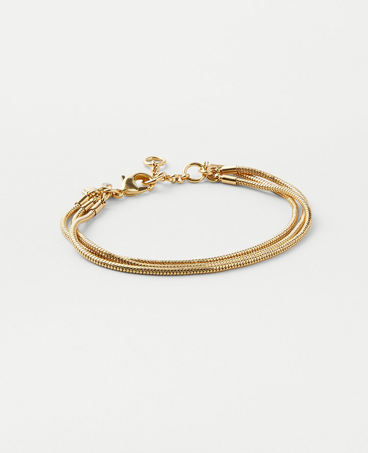 Ann Taylor Triple Strand Delicate Bracelet