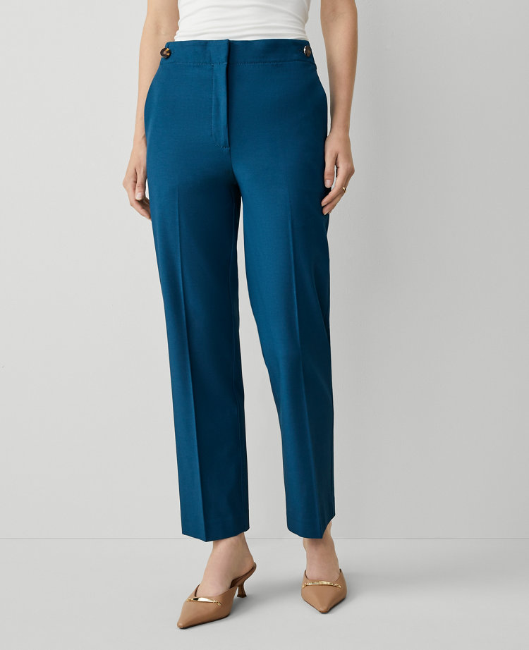 The Petite Button Pencil Pant in Twill carousel Product Image 2