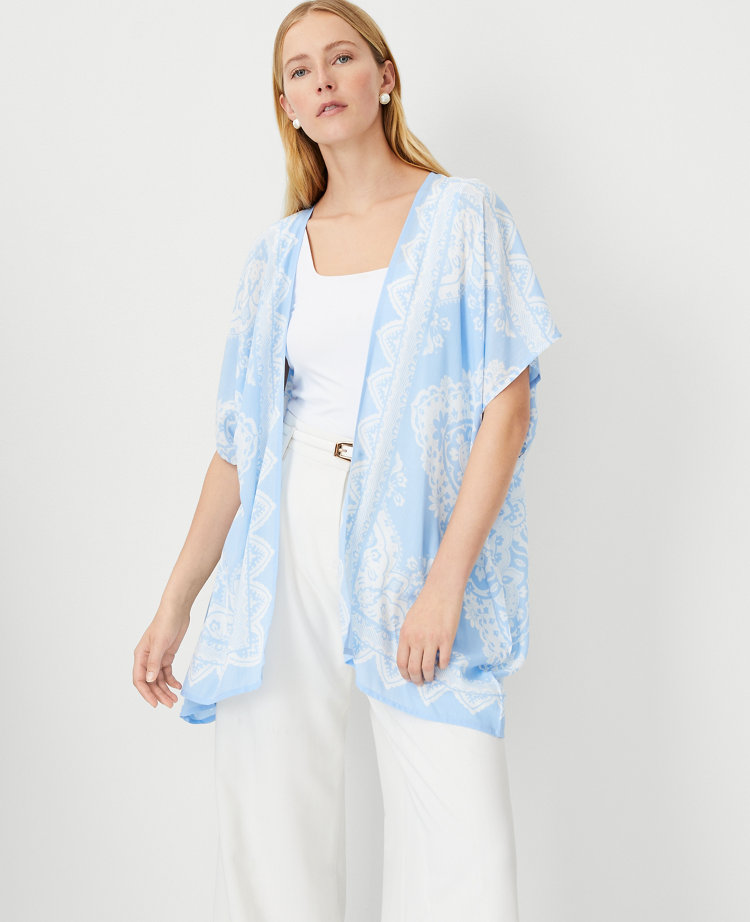 Ann Taylor Tile Poncho