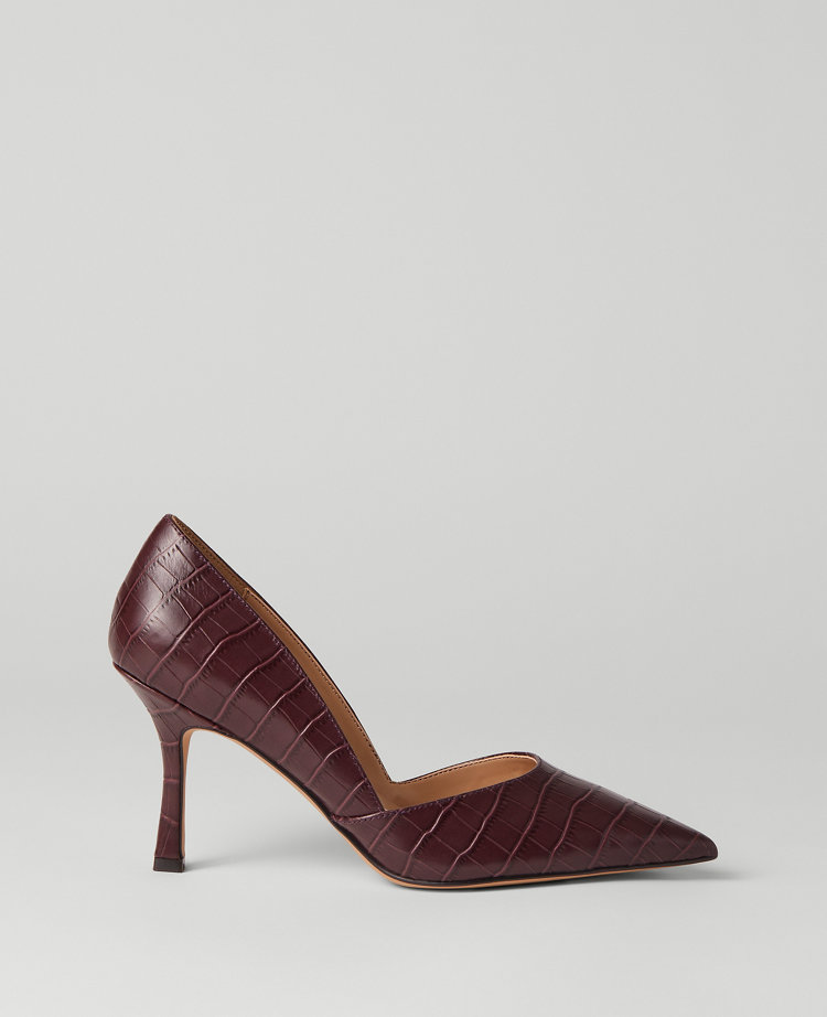 Ann Taylor Embossed Leather New Azra Pumps