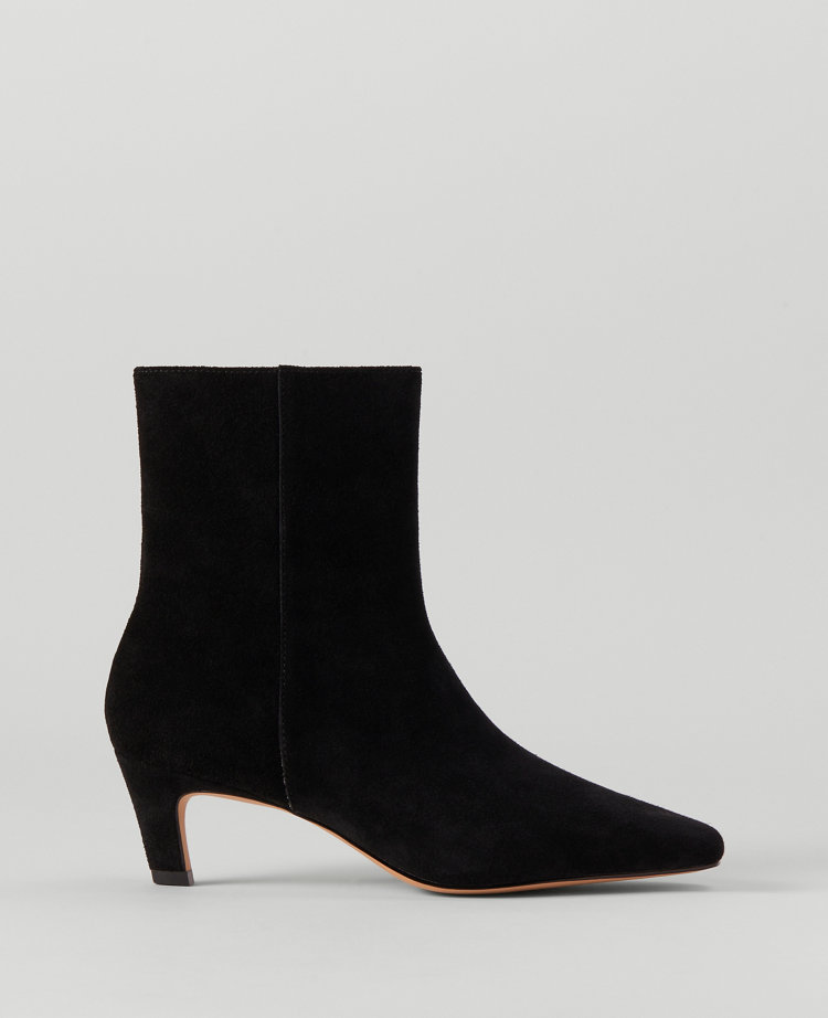 Suede Skinny Heel Bootie