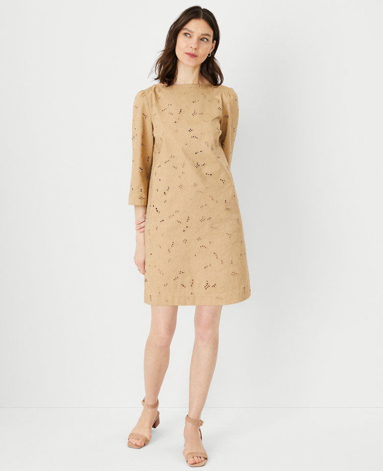 Embroidered Shift Dresses Ann Taylor