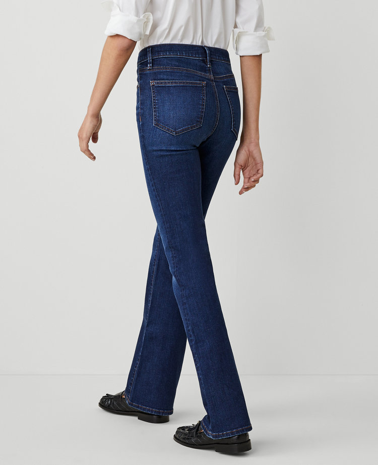 Petite Mid Rise Boot Jeans in Dark Vintage Wash