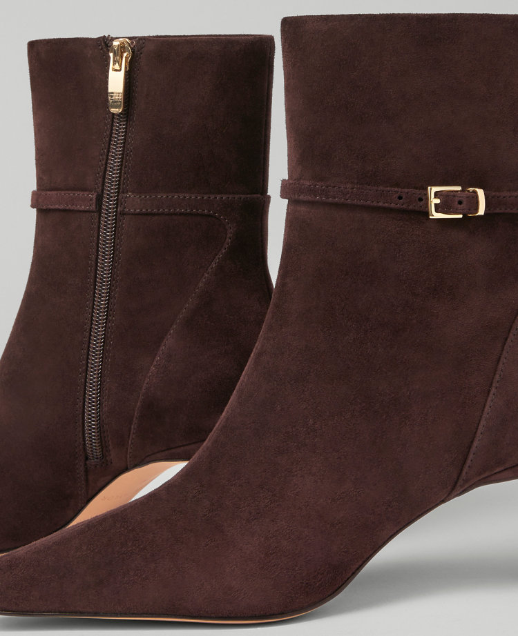 Ankle Chain Suede Bootie