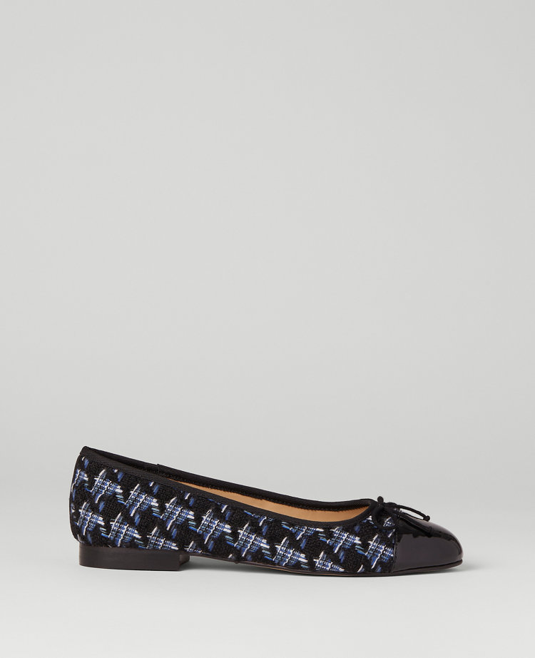 Ann Taylor Tweed Ballet Flats