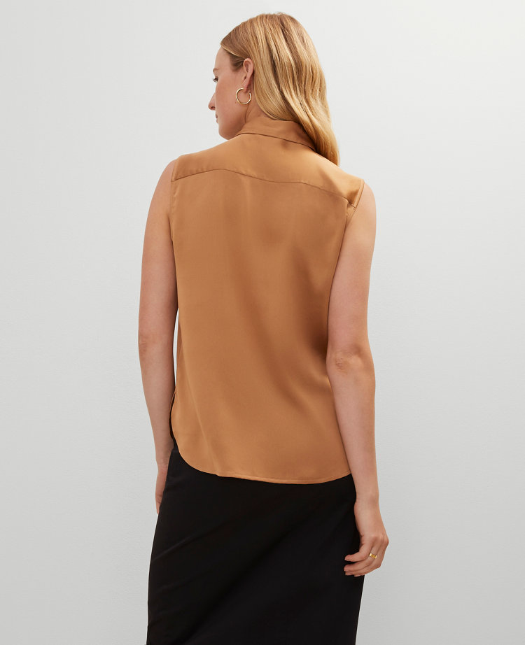Shirred Sleeveless Shirt