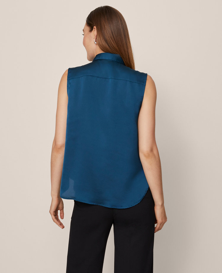 Shirred Sleeveless Shirt