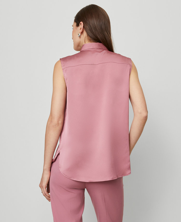 Shirred Sleeveless Shirt