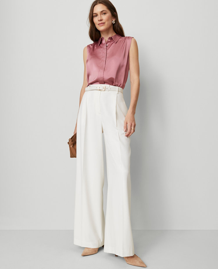 Shirred Sleeveless Shirt