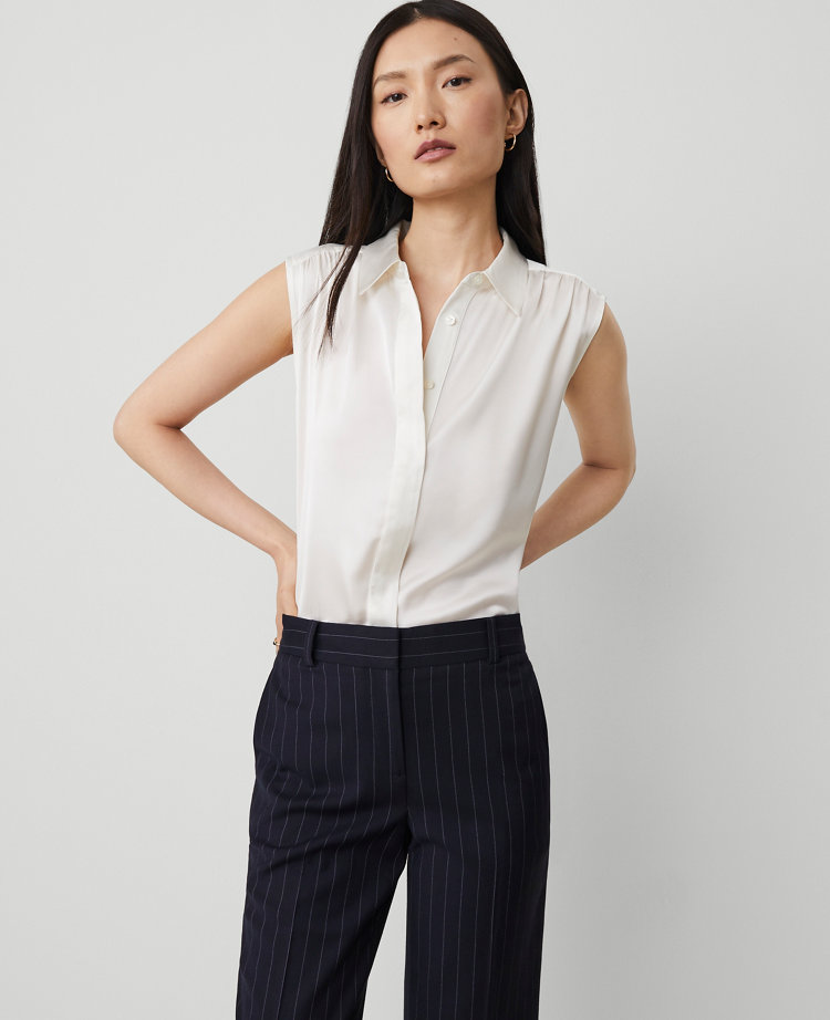 Shirred Sleeveless Shirt
