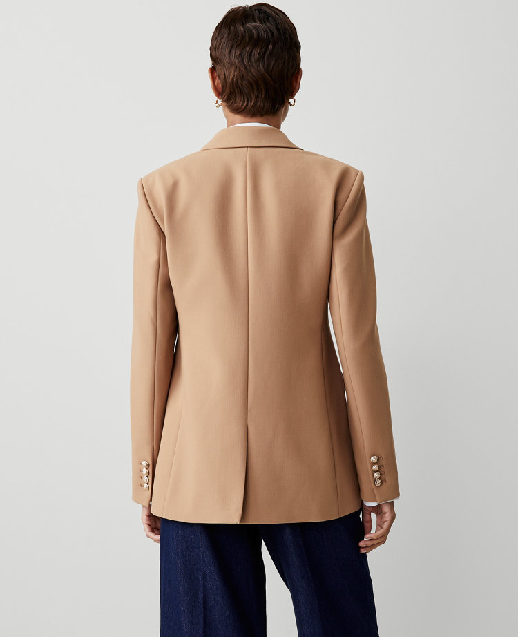 Ann Taylor The Crosby Blazer Twill Perfect Camel Women's